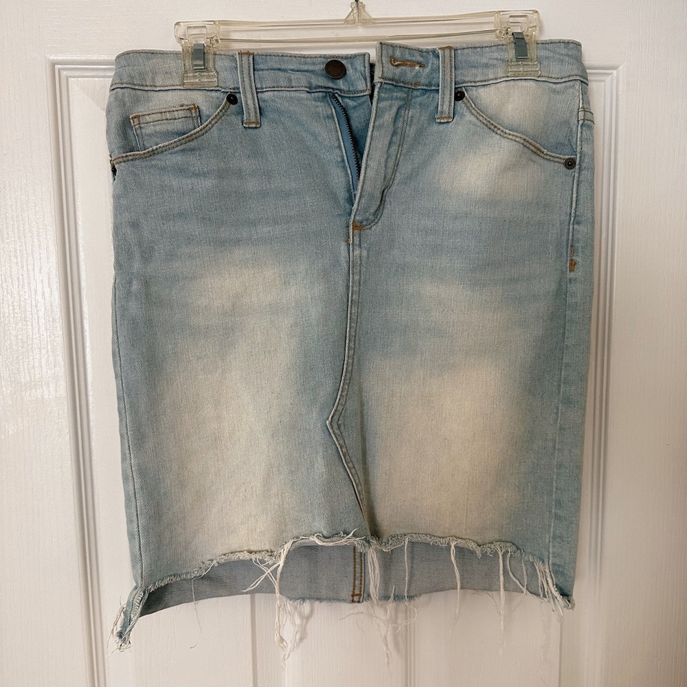 Denim mini skirt
